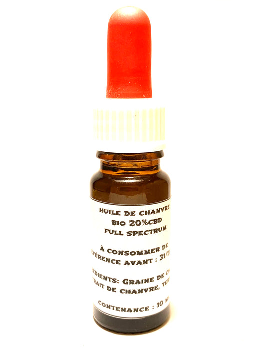 Huile de Chanvre BIO CBD 20%